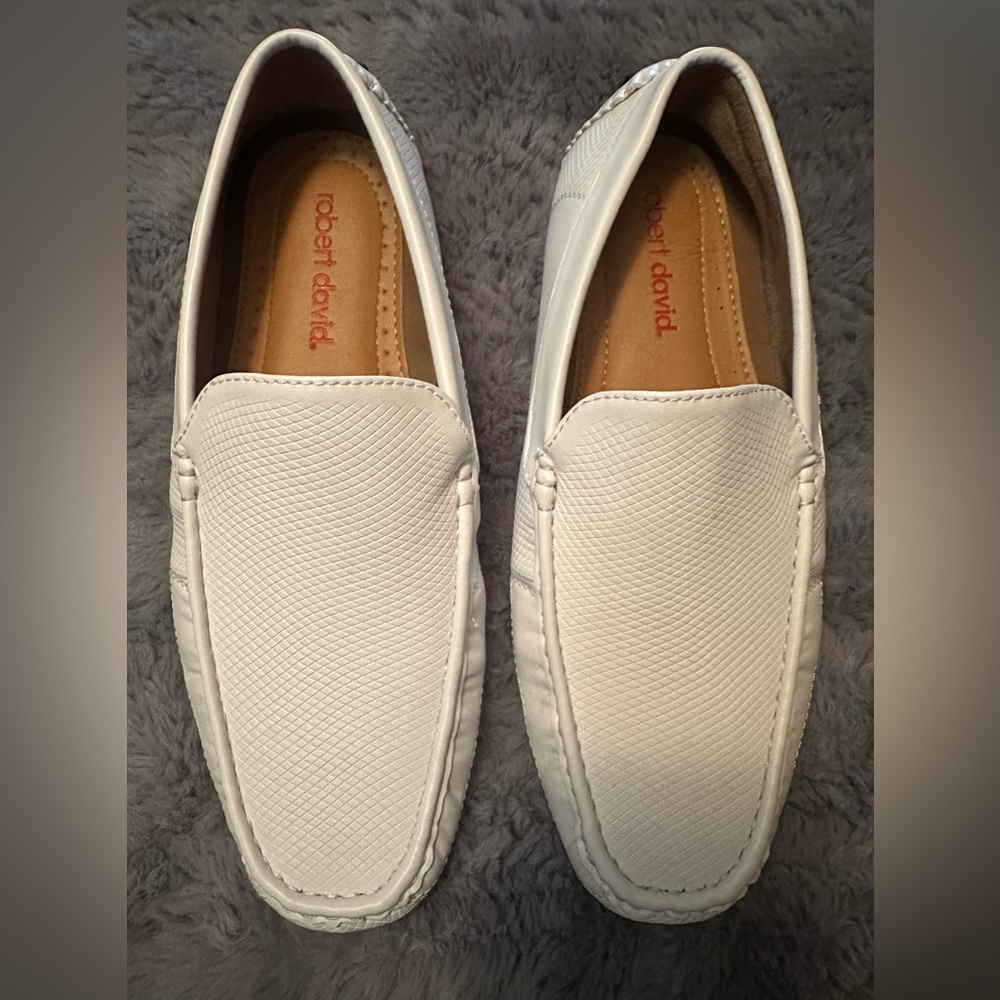 White Loafers for Men - Size 10.5
